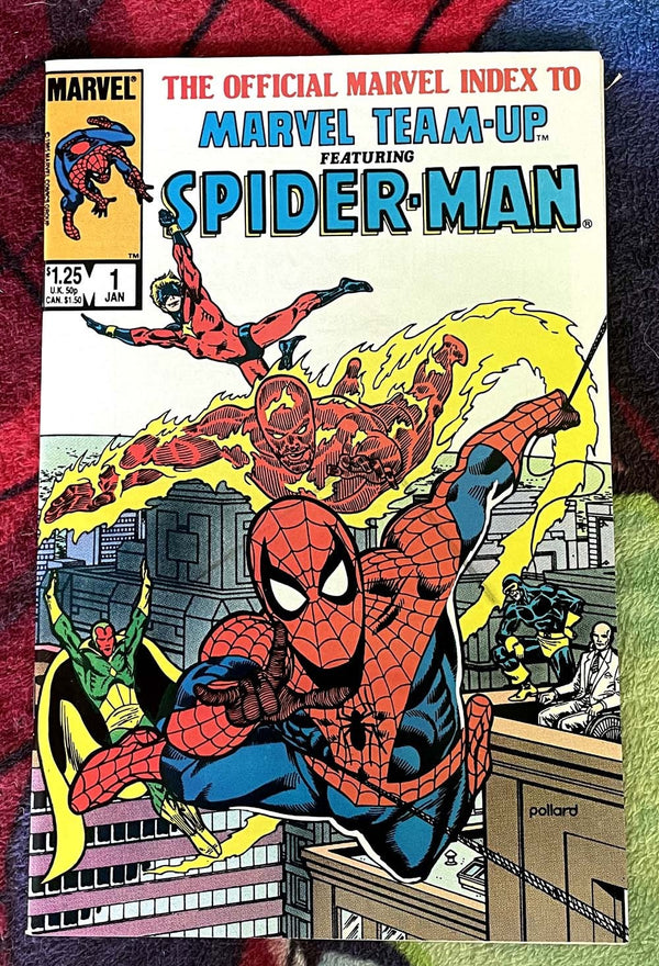 The Official Index to Marvel Team -Up starring Spider-Man #1-4  VF-NM