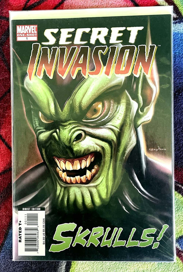 SECRET INVASION # 1  1 shot Skrulls-Requiem -Marvel Spotlight  VF+