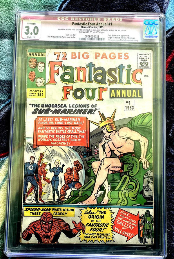 Fantastic Four Annual #1, CGC Universal Grade 3.0