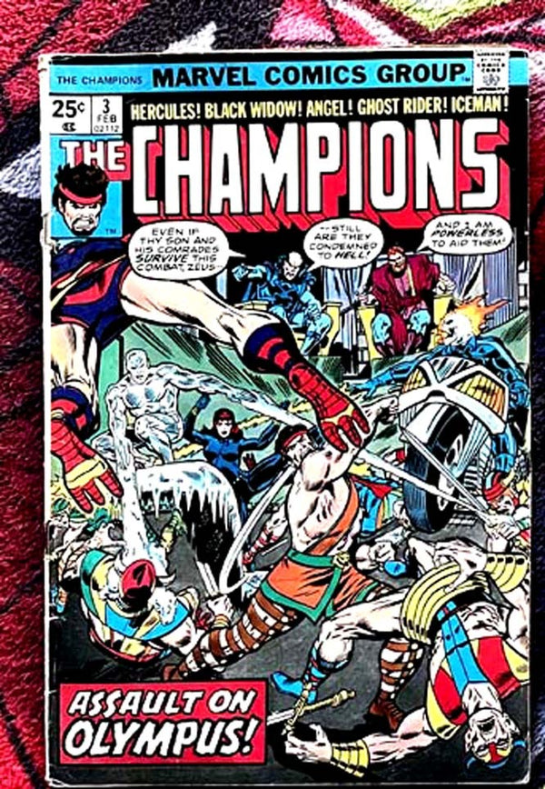 The Champions #3 READER COPY detached cover