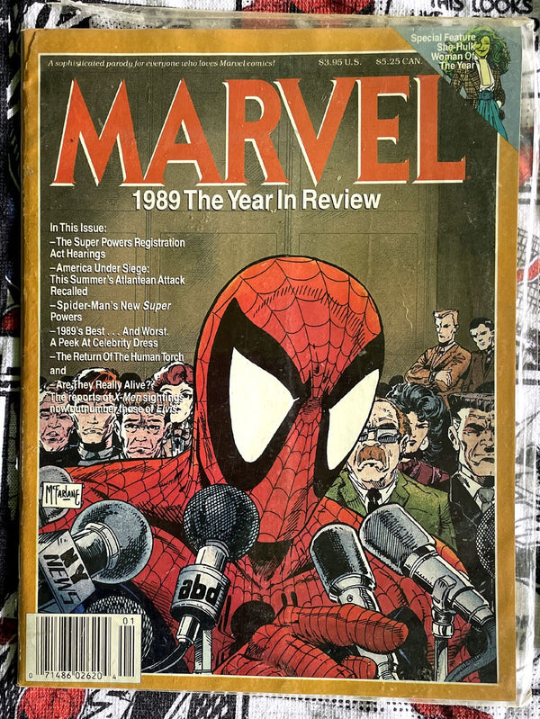 McFARLANE SPIDER-MAN COVER ~ MARVEL 1989 Year In Review  VF+