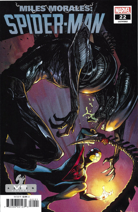 Miles Morales: Spider-Man 22  NM Alien VS variant