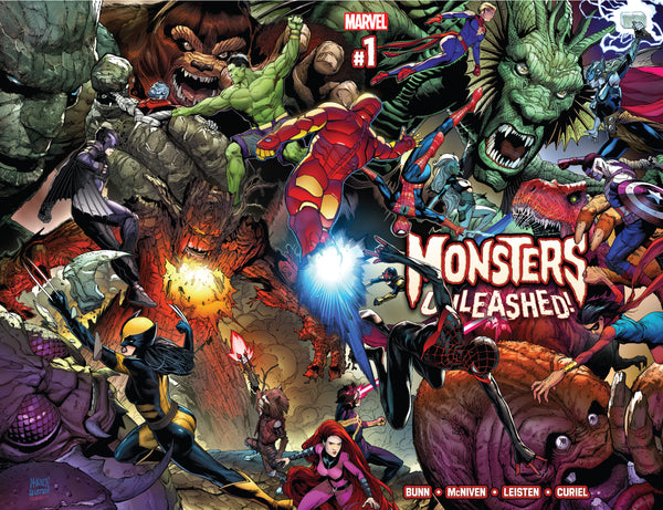 Monsters Unleashed #1-5- Tie-Ins Spider-Man-Deadpool/Champions-Avengers Full run  VF-NM