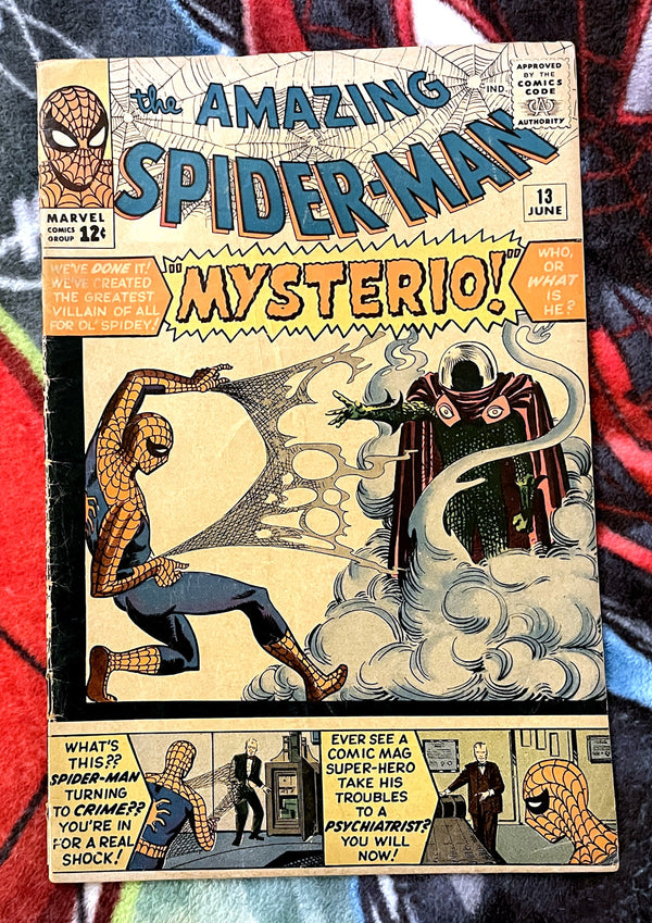 The Amazing Spider-Man #13-1st Mysterio 5.0  Marvel Silver Age