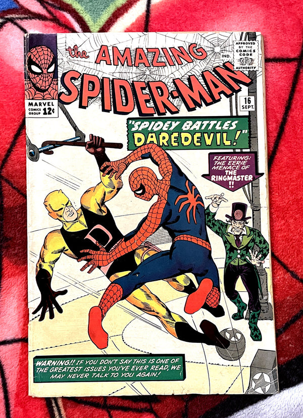 The Amazing Spider-Man #16- Duel with Daredevil 5.0  Marvel Silver Age