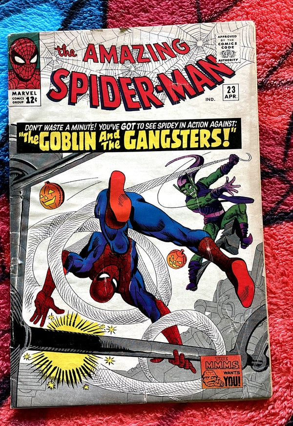 The Amazing Spiderman #23- 3rd App Green Goblin  3.5 Marvel Silver Age