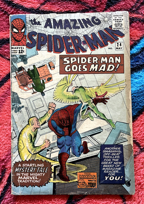 The Amazing Spiderman #24-2nd Mysterio 3.0  Marvel Silver Age