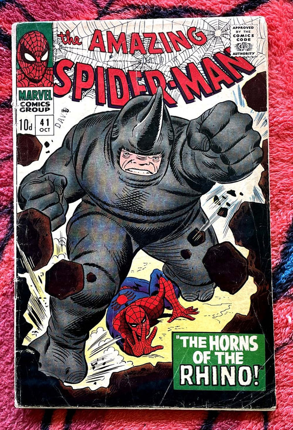 The Amazing Spider-Man #41- 1st appearance of Rhino-4.0 UK variant price