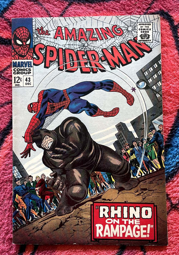 The Amazing Spider-man #43-VG 5.5- 2nd Full Rhino; 1st Full Mary Jane Watson