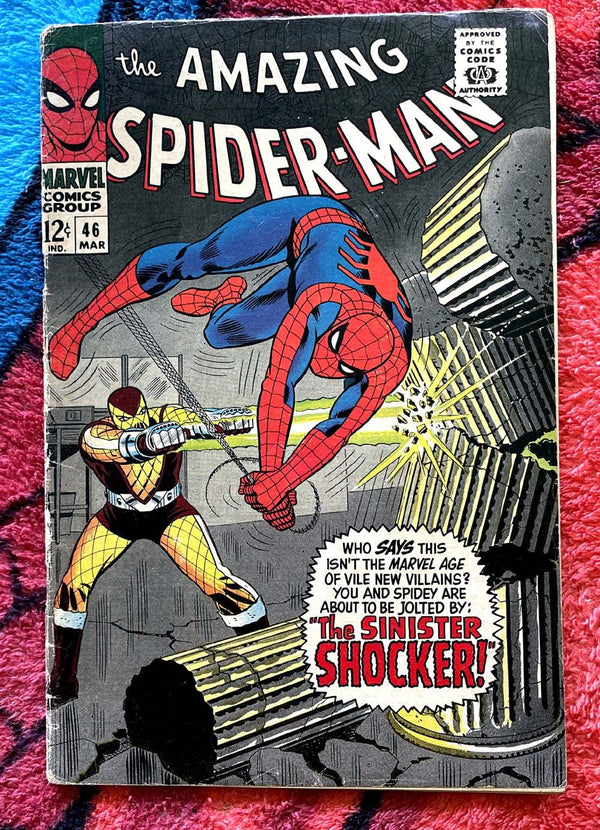 THE AMAZING SPIDER-MAN #46- GD 4.5 -1er Shocker Marvel Silver Age