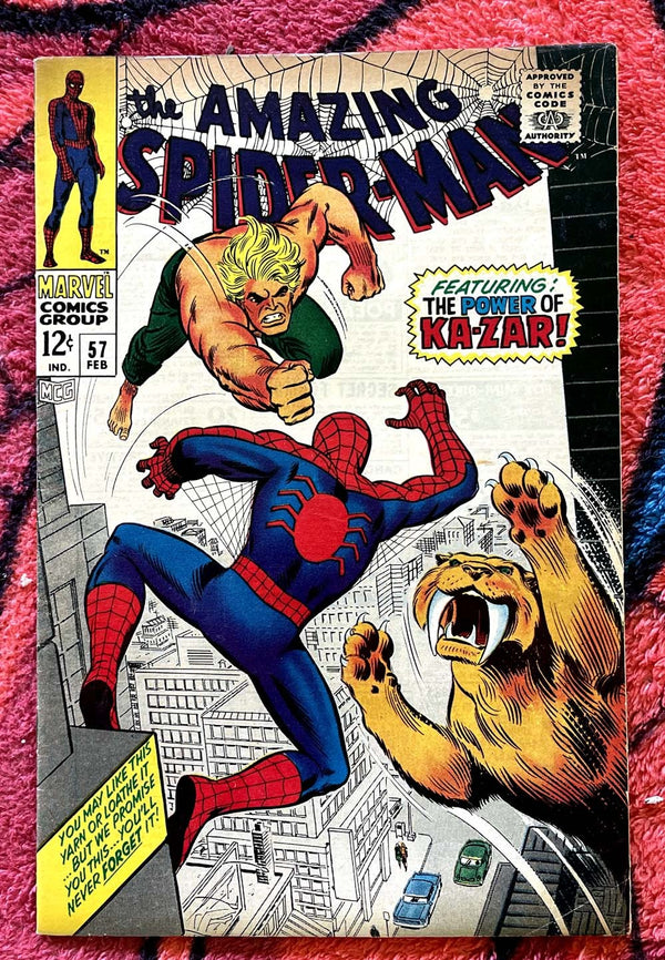 L'Amazing Spider-Man #57- 6.0-Marvel Silver Age-Ka-Zar