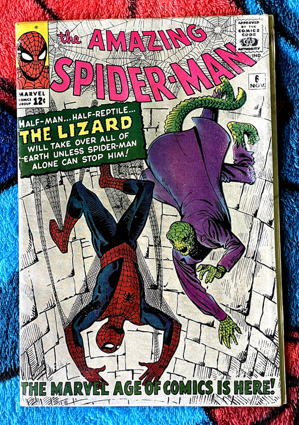 The Amazing Spider-Man #6-1st appearance of The Lizard 3.5 Marvel Silver Age