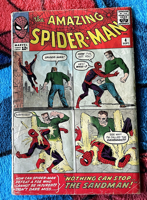 The Amazing Spider-Man #4-1st  Sandman  3.0   Marvel Silver Age