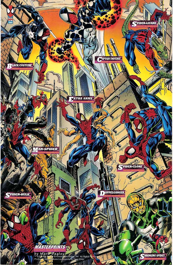 MASTERPRINTS 1994 Mark Bagley 8 sur 9 cartes NM