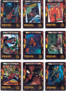 Spider-Man Filmcardz (Artbox)-72 ensemble complet,9 poursuites,2 promo NM