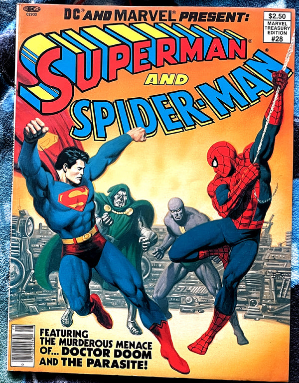 Marvel Treasury Edition #28-Superman and Spider-Man VG-F