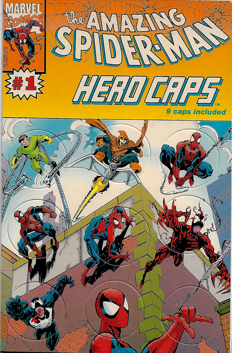 Spider-Man Cards-Hero Caps-The Amazing Spider-Man VF