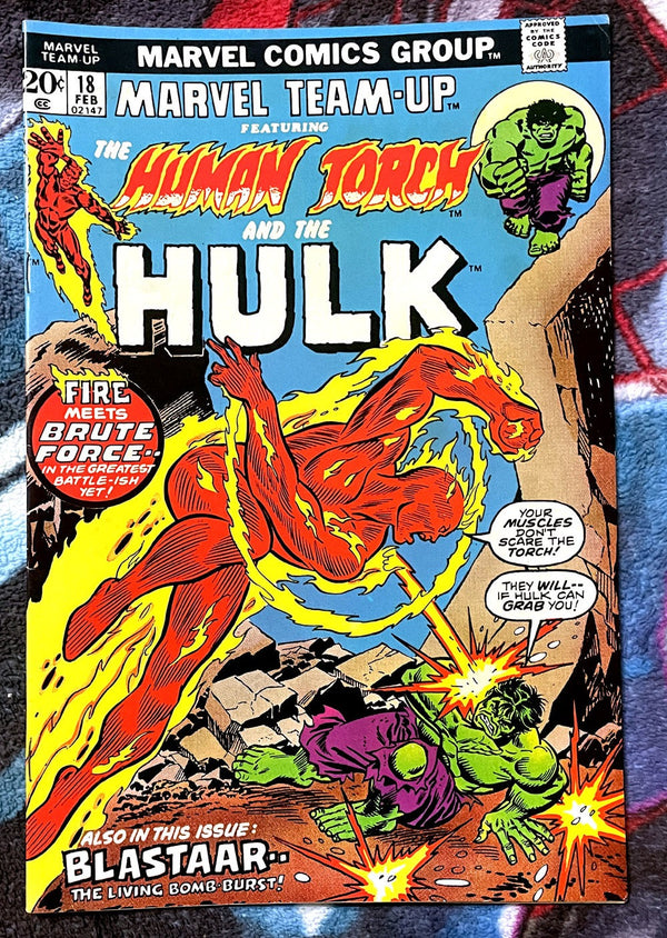 Marvel Team-Up (vol.1)#18 Human Torch/Hulk Very Fine