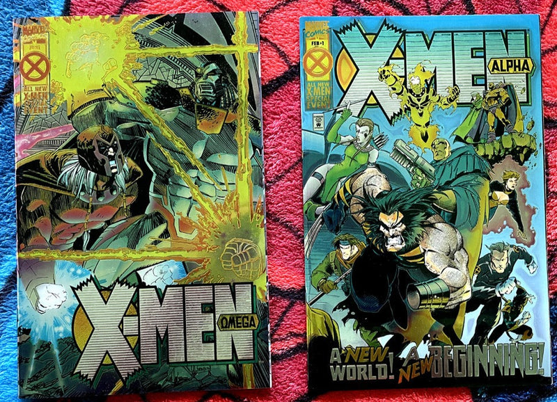 X-MEN Alpha #1 - Prime #1 & Omega #1 Chromium Covers NM