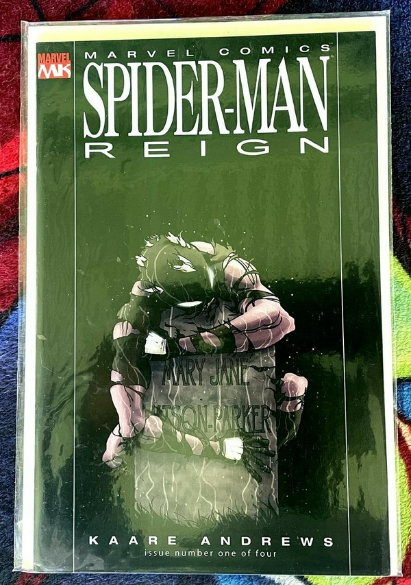 SPIDER-MAN REIGN #1 RARE BLACK COSTUME VARIANT COVER NM