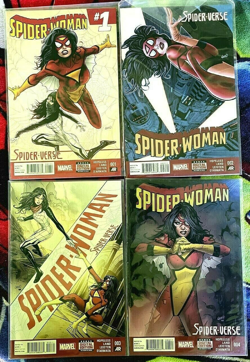 Spider-Verse #1-5-Spider-Woman #1-4 full run complete NM