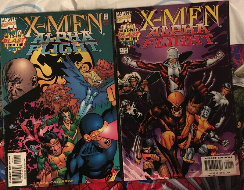 X-Men/Alpha Flight 2 part mini series VF
