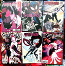 Spider-Man avec Miles Morales #12-14 -Spider-Gwen#16-18 NM assis dans un arbre