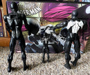 3 Black Suit Symbiote Spider-Man toys Hasbro Toy Biz 1997,2006 & 2017