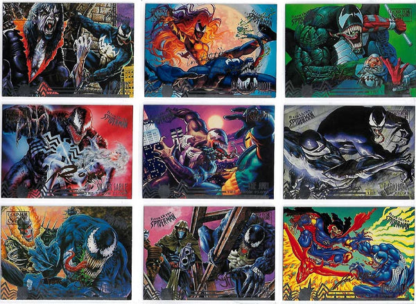 Spider-Man Gold Foil Signature #82,83,87, #100-108 complet Venom NM
