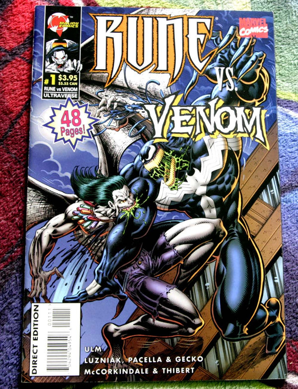 Rune vs Venom #1 1st Winged Venom VF-NM Malibu Comics