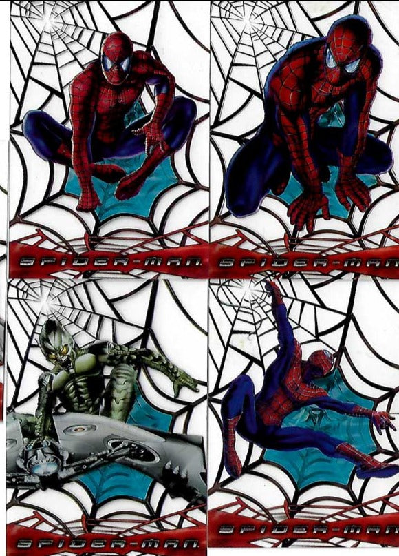 Spider-Man Web-Shooter Clear Cards 2002 Topps Complete 5 card set  NM
