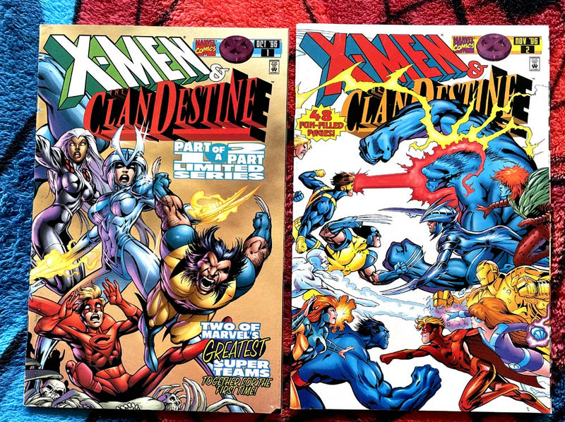 X-MEN AND CLANDESTINE COMPLETE 2 ISSUE SERIES VF-NM